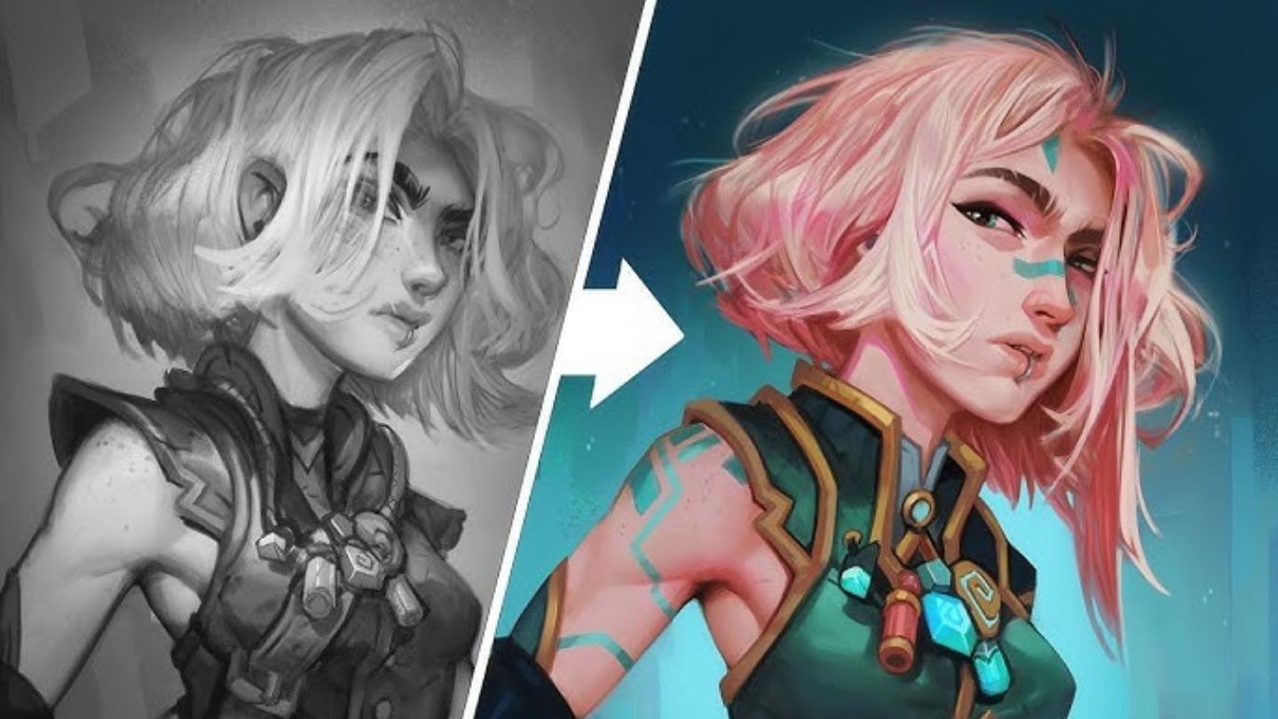 Stages of Digital Illustration: From Concept to Completion