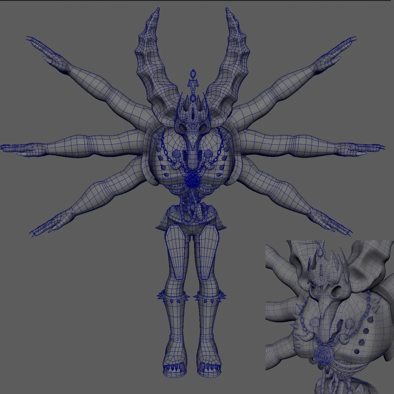 Demon King of Hell — Autodesk Maya